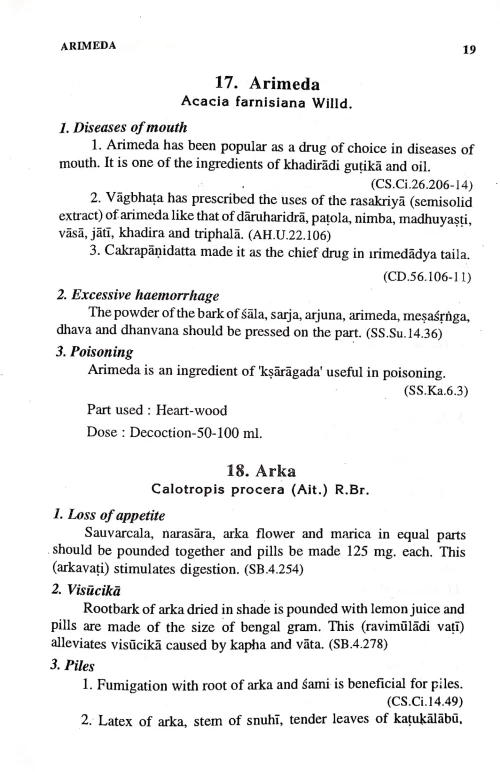 Classical Uses of Medicinal Plants